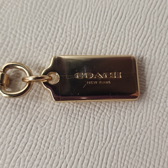 NWT Coach Katy Satchel in Gold/Chalk with Crossbody Strap - Picture 3 of 9